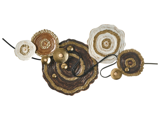 Handmade Wall Decor Multicolour Iron Piece of Decor Modern Home Accessory Beliani