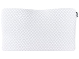 Bed Pillow White Memory Foam 50 x 30 cm Breatable Cover Neck Support for Back Sleepers Beliani