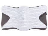 Bed Pillow White Memory Foam Filling 64 x 34  cm Breatable Cooling Cover Orthopedic Contoured Beliani