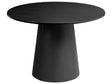 Dining Table Black Pedestal Base Traditional Style Round  120 cm Dining Room Beliani
