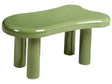 Coffee Table Green 93 x 60 x 44 cm MDF Oval Top Shape Living Room Modern Minimalist Beliani