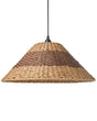 Pendant Lamp Paper Rope Natural Ceiling Light Plaited Shade Dining Room Living Room Boho Style Beliani