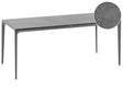 Garden Dining Table Dark Grey HPL Top Aluminium Frame UV Water Rust Resistant Outdoor Patio Modern Style Beliani