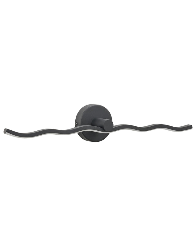 LED Picture Lamp Mirror Lamp Black Metal 55 cm Light Bedroom Living Room Bathroom Mirror Lamp Modern Minimalist Design Beliani