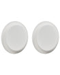 Set of 2 Wall Lamps LED White Metal Acrylic Round Shade Powder Coated Matte Scandinavian Style Beliani