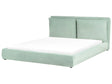 EU Super King Size Waterbed Mint Green Velvet 6ft Upholstered Cushion Back Bedroom Modern Style Beliani