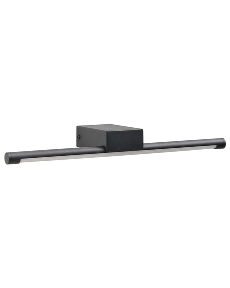 LED Wall Light Picture Miror Lamp Black Metal Acrylic Bathroom Modern Design Beliani