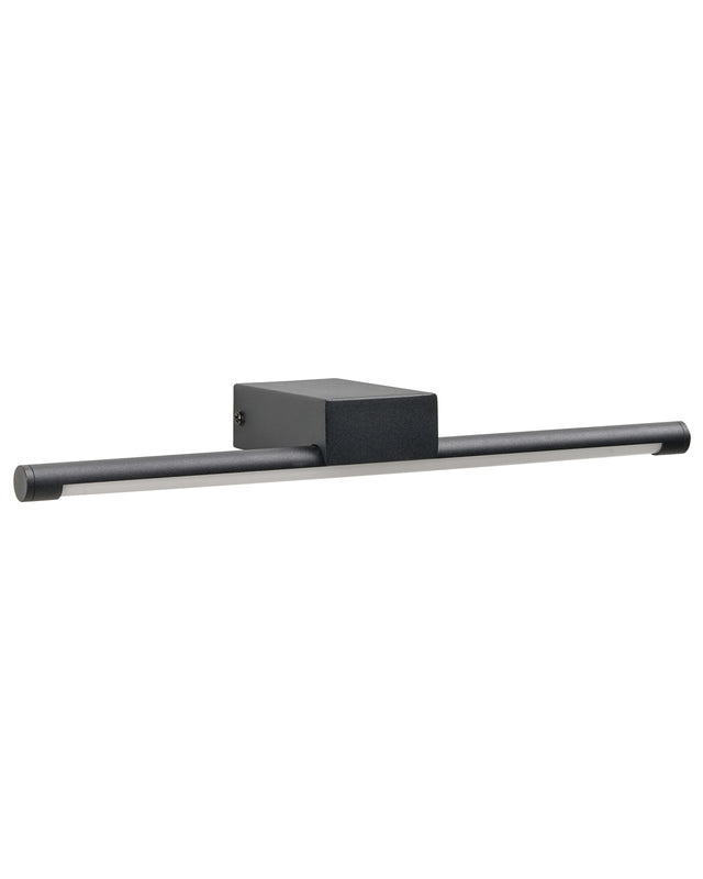 LED Wall Light Picture Miror Lamp Black Metal Acrylic Bathroom Modern Design Beliani