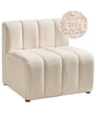 Cosy Armchair Light Beige Boucle Upholster Thickly Soft Seat Modern Living Room Beliani