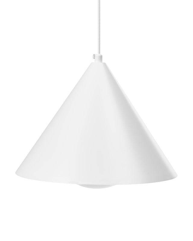 Pendant Lamp White Metal Iron Hanging Light Modern Lighting Living Room Dining Room Bedroom Beliani