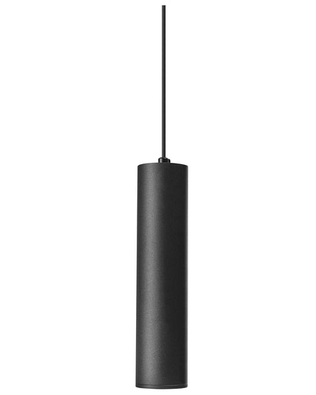 Pendant Lamp Black Metal Iron Hanging Light Modern Lighting Living Room Dining Room Bedroom Beliani