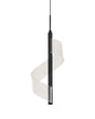 Pendant Lamp Black Metal Hanging Light Spiral Modern Lighting Living Room Dining Room Bedroom Beliani