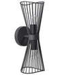 Wall Lamp Black Metal Iron LED Light Double Modern Lighting Living Room Dining Room Bedroom Beliani