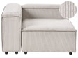 Right Hand Corner Section Taupe Cord 1-Seat Sofa Module Modern Single-Seat Black Legs Living Room Beliani
