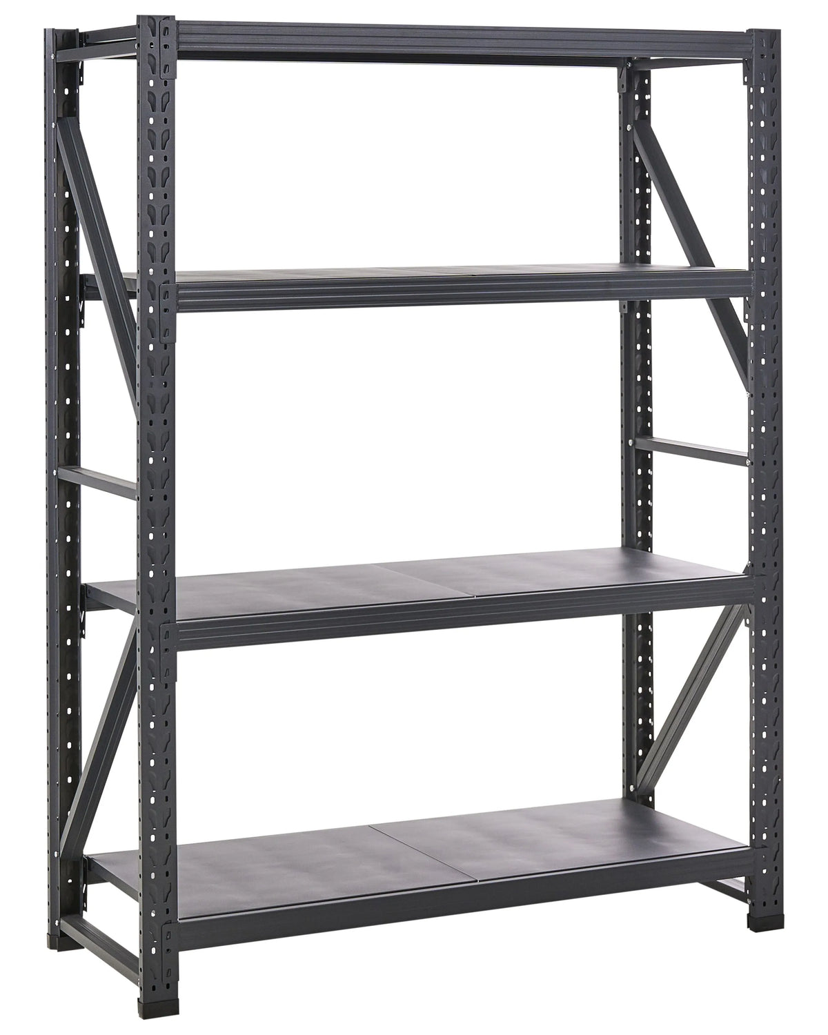 Shelf Metal Black Outdoor Indoor Garden Garage Modern Design 4 Shelves Freestanding Garden Storage Beliani