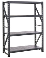 Shelf Metal Black Outdoor Indoor Garden Garage Modern Design 4 Shelves Freestanding Garden Storage Beliani