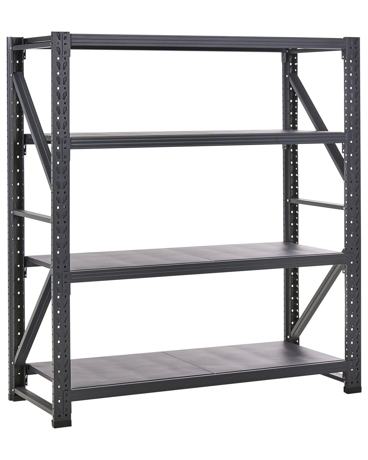Shelf Metal Black Outdoor Indoor Garden Garage Modern Design 4 Shelves Freestanding Garden Storage Beliani