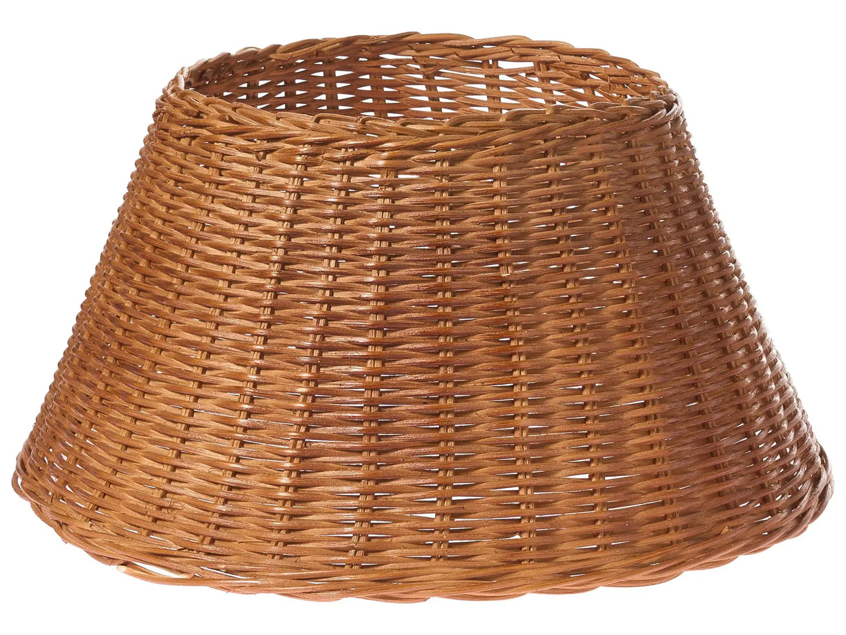 Christmas Tree Collar Natural Rattan  50 cm Handmade Round Accessories Decorations Beliani