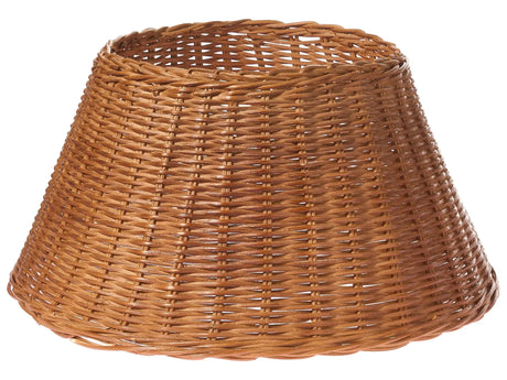 Christmas Tree Collar Natural Rattan  50 cm Handmade Round Accessories Decorations Beliani