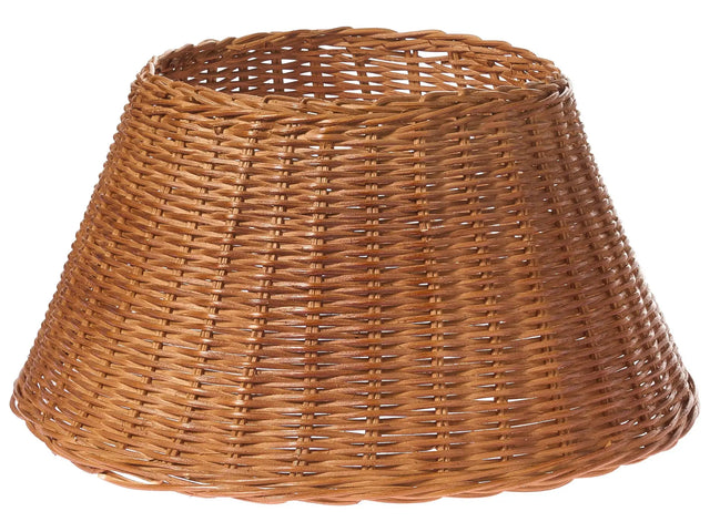 Christmas Tree Collar Natural Rattan  50 cm Handmade Round Accessories Decorations Beliani