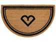 Doormat Natural Coir with Rubber Bottom 45 x 75 cm Anti Slip Decoration Traditional Beliani