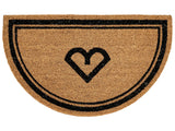 Doormat Natural Coir with Rubber Bottom 45 x 75 cm Anti Slip Decoration Traditional Beliani