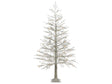 Christmas Tree White PE 180 cm Artificial LED Lights Modern Scandinavian Outdoor &amp; Indoor Beliani