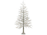 Christmas Tree White PE 180 cm Artificial LED Lights Modern Scandinavian Outdoor &amp; Indoor Beliani