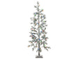 Christmas Tree Green PE 180 cm Artificial LED Lights Snow-Covered Modern Scandinavian Outdoor &amp; Indoor Beliani