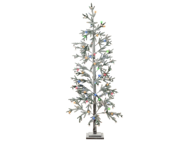 Christmas Tree Green PE 180 cm Artificial LED Lights Snow-Covered Modern Scandinavian Outdoor &amp; Indoor Beliani
