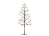 Artificial Christmas Tree Brown PE 150 cm LED Lights 9 types Christmas Vibe Modern Outdoor &amp; Indoor Beliani