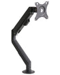 Single Monitor Arm Black Aluminium Desk-Mounted Clap-On Swivel Display Rotatable Beliani