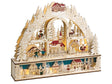 Christmas LED Decoration Light Brown Wooden Ornament Christmas Accessories Battery-Operated Beliani