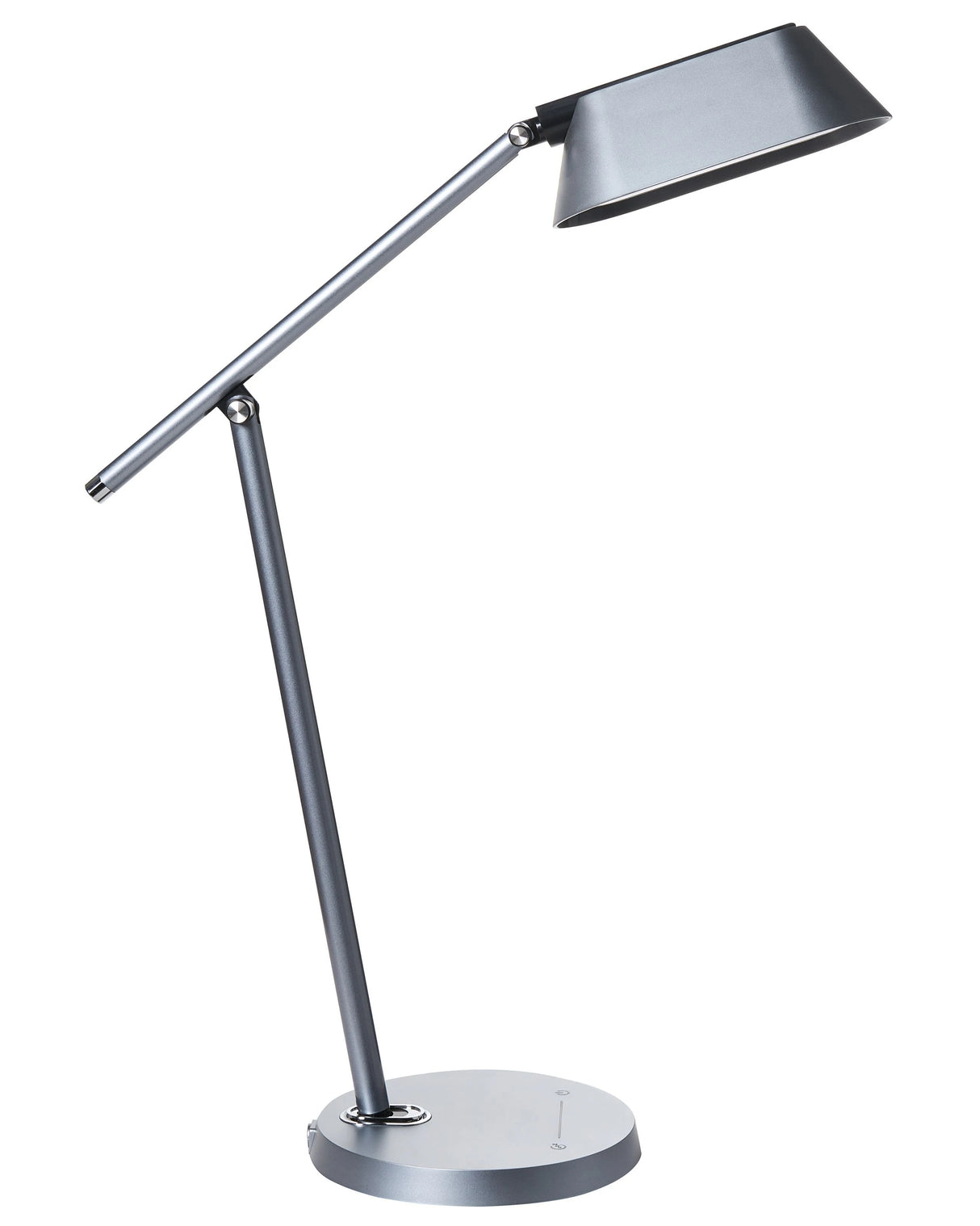 Office Desk Lamp Grey Table Lighting Reading Computer Lamp Adjustable Arm Slide Stepless Dimmer Switch Timer Beliani