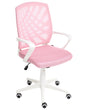 Office Chair Pink Fabric Mesh Swivel Kids Desk Computer Adjustable Height Beliani