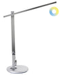 Office Desk Lamp Silver Table Lighting Reading Computer Lamp Adjustable Arm Slide 10-Steps Dimmer Switch Timer Beliani