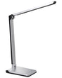 LED Desk Lamp Silver Synthetic Material Adjustable Light Brightness and Colour Dimmer Home Office Beliani