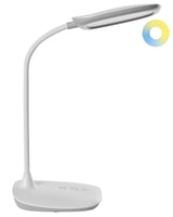 Office Desk Lamp White Table Lighting Reading Computer Lamp Adjustable Arm Stepless Dimmer CCT Function Beliani