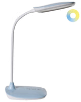 Office Desk Lamp Blue Table Lighting Reading Computer Lamp Adjustable Arm Stepless Dimmer CCT Function Beliani