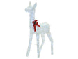 Christmas Outdoor LED Decoration White Metal 110 cm Xmas Garden Ornament Lightup Beliani