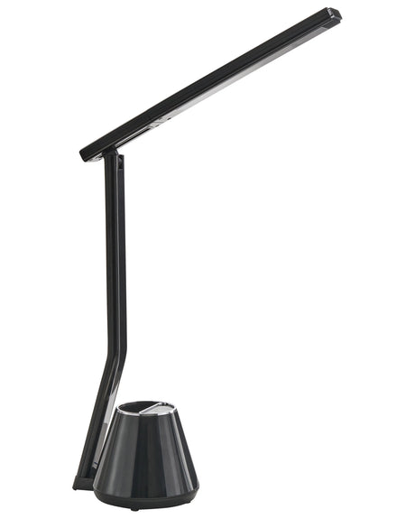 LED Desk Lamp Black Synthetic Material 3 CCT Modes Dimmer with Pen Holder Adjustable Shade Modern Desk Lamp Home Office Beliani
