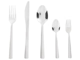 Cutlery Set Silver Stainless Steel 60 Pieces for Every Occasion Knife Spoon Fork Teaspoon Cake Fork Modern Design Beliani