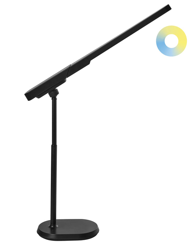 Office Desk Lamp Multifunctional Black Table Lighting Reading Computer Lamp Detachable Light Stepless Dimmer CCT Function Beliani