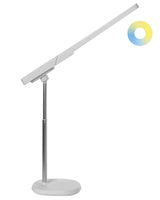 Office Desk Lamp Multifunctional White Table Lighting Reading Computer Lamp Detachable Light Stepless Dimmer CCT Function Beliani