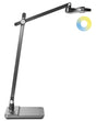 Professional Office Desk Lamp Grey Table Lighting Reading Computer Lamp Adjustable Arm Slide Stepless Dimmer Colour Temperature Beliani