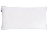 Bed Pillow White Cotton Duck Down and Feathers 40 x 80 cm Medium Soft Beliani
