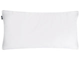 Bed Pillow White Cotton Duck Down and Feathers 40 x 80 cm High Medium Soft Beliani