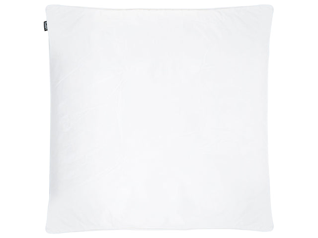 Bed Pillow White Cotton Duck Down and Feathers 80 x 80 cm High Medium Soft Beliani