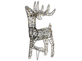 Garden LED Decoration Black Indoor Outdoor Reindeer Seasonal Accessory Home Dcor with Lights Beliani