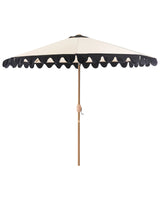 Garden Market Parasol Beige Polyester Fabric Aluminium Pole   2.70 m Stylish Modern Beliani